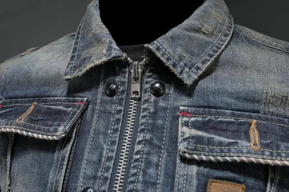 Aaro™ | Vintage Denim Takki